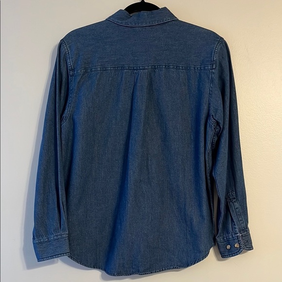 Disney Vintage Button Down Denim Shirt with Mickey Mouse Embroidery 90s 00s - Picture 4 of 4